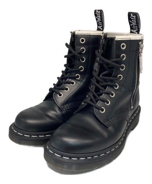 Dr.Martens（ドクターマーチン）Dr.Martens (ドクターマーチン) 1460ジップベックスホワイトステッチ8ホールブーツ ブラック サイズ:UK3の古着・服飾アイテム