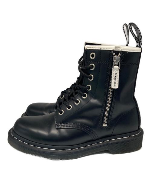 Dr.Martens（ドクターマーチン）Dr.Martens (ドクターマーチン) 1460ジップベックスホワイトステッチ8ホールブーツ ブラック サイズ:UK3の古着・服飾アイテム