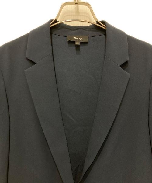 theory（セオリー）theory (セオリー) パウダークレープカジュアルブレザー ネイビー サイズ:00の古着・服飾アイテム