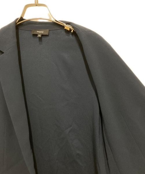 theory（セオリー）theory (セオリー) パウダークレープカジュアルブレザー ネイビー サイズ:00の古着・服飾アイテム