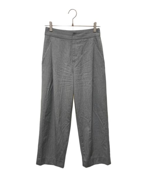 JOHN SMEDLEY（ジョンスメドレー）JOHN SMEDLEY (ジョンスメドレー) ウールタックパンツ グレー サイズ:Sの古着・服飾アイテム