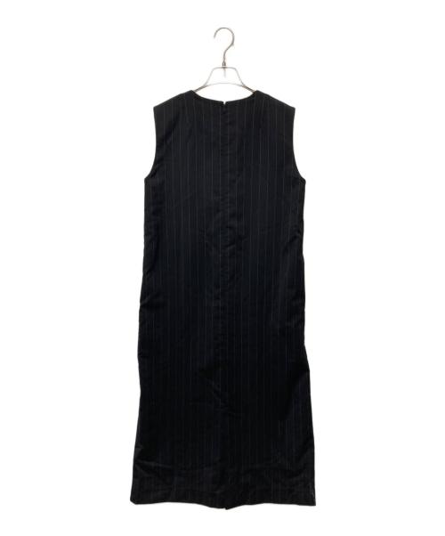 JOHN SMEDLEY（ジョンスメドレー）JOHN SMEDLEY (ジョンスメドレー) ウールストライプワンピース ブラック サイズ:FREEの古着・服飾アイテム
