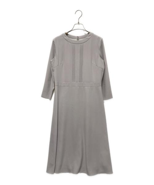 NEWYORKER（ニューヨーカー）NEWYORKER (ニューヨーカー) ピンタックワンピース グレー サイズ:9ARの古着・服飾アイテム