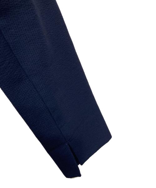 SOEJU（ソージュ）SOEJU (ソージュ) シアサッカーノーカラージャケット ネイビー サイズ:Ⅿの古着・服飾アイテム