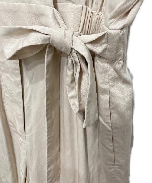 BALLSEY（ボールジィ）BALLSEY (ボールジィ) セルロースナイロンツイル ジャンプスーツ ベージュ サイズ:34の古着・服飾アイテム