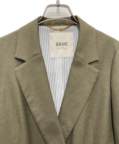 journal standard L'essage（ジャーナルスタンダード レサージュ）journal standard L'essage (ジャーナルスタンダード レサージュ) アイアスダブルジャケット オリーブ サイズ:FREEの古着・服飾アイテム