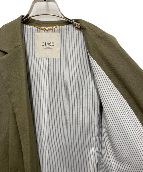 journal standard L'essage（ジャーナルスタンダード レサージュ）journal standard L'essage (ジャーナルスタンダード レサージュ) アイアスダブルジャケット オリーブ サイズ:FREEの古着・服飾アイテム