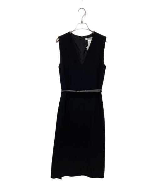 MaxMara（マックスマーラ）MaxMara (マックスマーラ) ノースリーブワンピース ブラック サイズ:42の古着・服飾アイテム