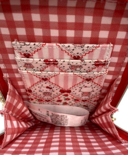 Cath kidston（キャス キッドソン）Cath kidston (キャス キッドソン) HELLO KITTY (ハローキティ) マルチショルダーパース レッドの古着・服飾アイテム