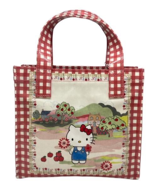 Cath kidston（キャス キッドソン）CATH KIDSTON (キャス キッドソン) HELLO KITTY (ハローキティ) スモールブックバッグ レッドの古着・服飾アイテム