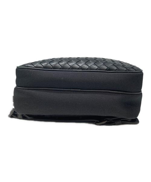 BOTTEGA VENETA（ボッテガベネタ）BOTTEGA VENETA (ボッテガベネタ) ナイロンコンビイントレチャートボディーバッグ ブラックの古着・服飾アイテム