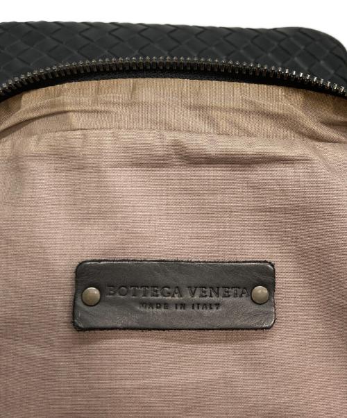 BOTTEGA VENETA（ボッテガベネタ）BOTTEGA VENETA (ボッテガベネタ) ナイロンコンビイントレチャートボディーバッグ ブラックの古着・服飾アイテム