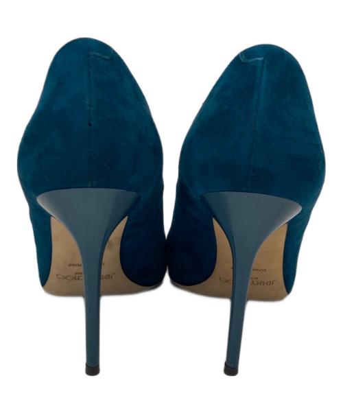 JIMMY CHOO（ジミーチュウ）JIMMY CHOO (ジミーチュウ) スウェードハイヒールパンプス グリーン サイズ:39の古着・服飾アイテム