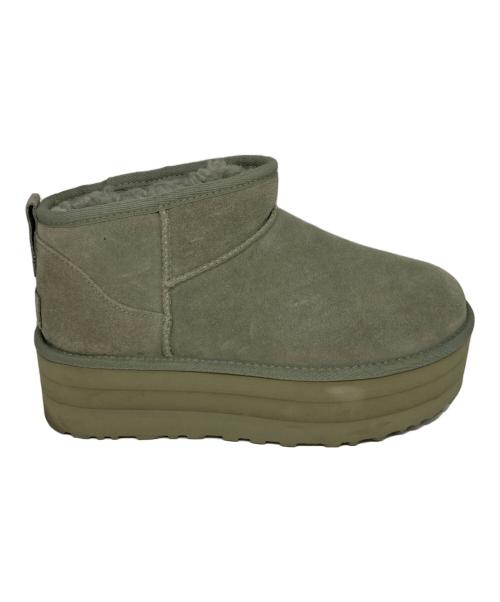 UGG（アグ）UGG (アグ) Classic Ultra Mini Platform グリーン サイズ:US9の古着・服飾アイテム