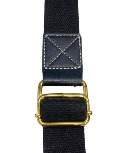 Vivienne Westwood（ヴィヴィアンウエストウッド）Vivienne Westwood (ヴィヴィアンウエストウッド) オーブステッチキャンバスショルダーバッグ ブラックの古着・服飾アイテム