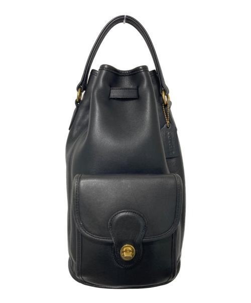 COACH（コーチ）COACH (コーチ) バケットレザーリュック ブラックの古着・服飾アイテム