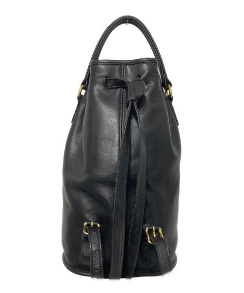 COACH（コーチ）COACH (コーチ) バケットレザーリュック ブラックの古着・服飾アイテム