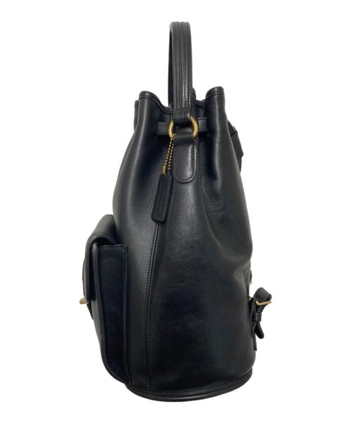 COACH（コーチ）COACH (コーチ) バケットレザーリュック ブラックの古着・服飾アイテム