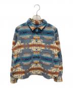 PENDLETONペンドルトン）の古着「ネイティブ柄バージンウールシャツ」｜ブルー