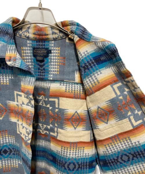 PENDLETON（ペンドルトン）PENDLETON (ペンドルトン) ネイティブ柄バージンウールシャツ ブルー サイズ:Ⅼの古着・服飾アイテム