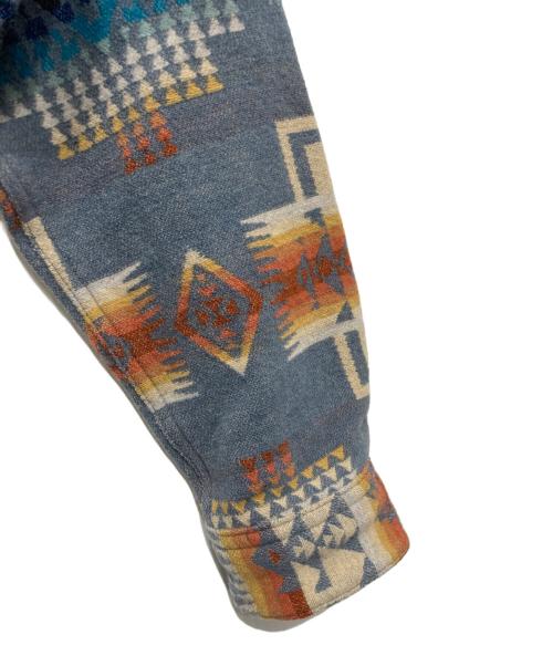 PENDLETON（ペンドルトン）PENDLETON (ペンドルトン) ネイティブ柄バージンウールシャツ ブルー サイズ:Ⅼの古着・服飾アイテム