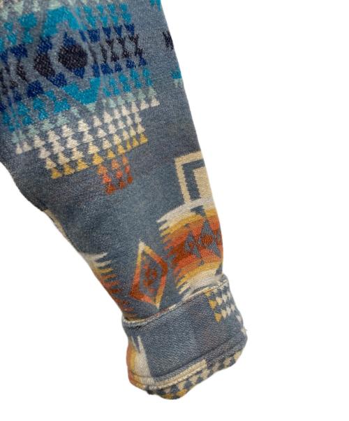 PENDLETON（ペンドルトン）PENDLETON (ペンドルトン) ネイティブ柄バージンウールシャツ ブルー サイズ:Ⅼの古着・服飾アイテム