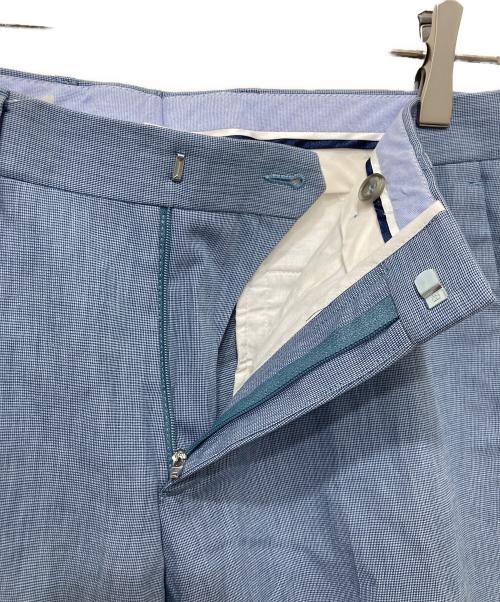 LACOSTE（ラコステ）LACOSTE (ラコステ) リネン混スリムフィットスラックス スカイブルー サイズ:38の古着・服飾アイテム