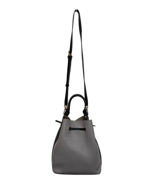 FURLA（フルラ）FURLA (フルラ) COSTANZA 巾着ショルダーバッグ グレーの古着・服飾アイテム