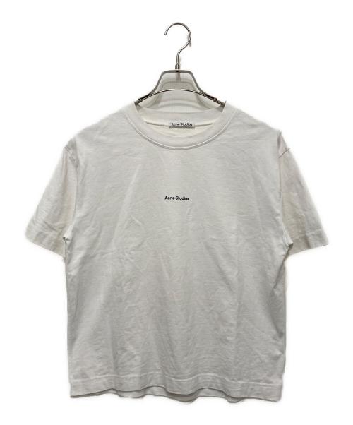 Acne studios（アクネ ストゥディオズ）Acne studios (アクネ ストゥディオズ) ロゴ半袖Tシャツ ホワイト サイズ:Sの古着・服飾アイテム