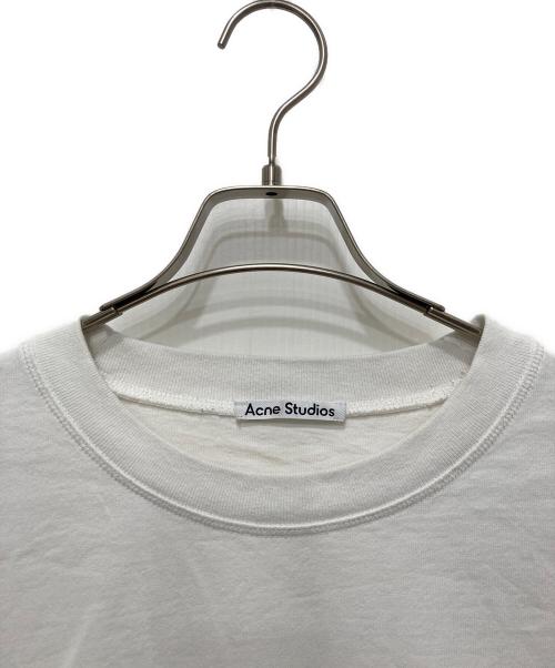 Acne studios（アクネ ストゥディオズ）Acne studios (アクネ ストゥディオズ) ロゴ半袖Tシャツ ホワイト サイズ:Sの古着・服飾アイテム
