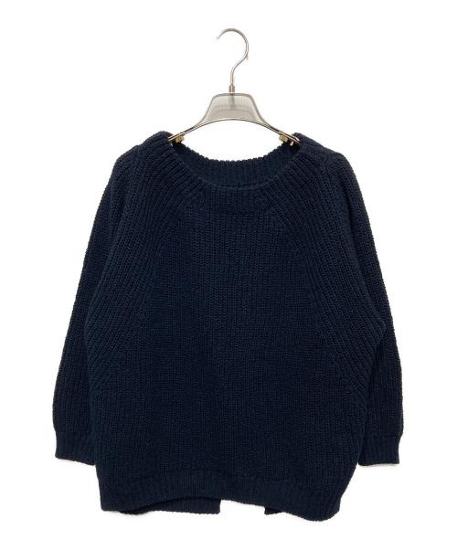 MUSE de Deuxieme Classe（ミューズ ドゥーズィエム クラス）MUSE de Deuxieme Classe (ミューズ ドゥーズィエム クラス) Lily Linen アゼ プルオーバー ネイビー サイズ:FREEの古着・服飾アイテム