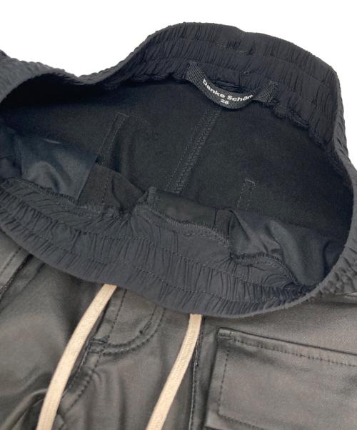 DANKE SCHON（ダンケ シェーン）Danke schon (ダンケ シェーン) コーティング カーゴパンツ ブラック サイズ:28の古着・服飾アイテム