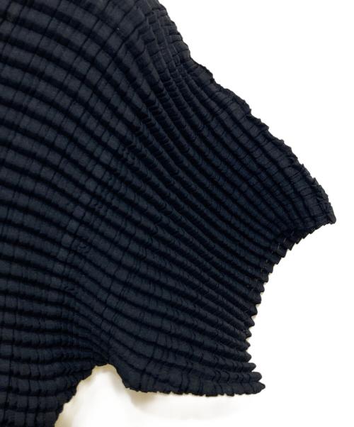 ISSEY MIYAKE（イッセイミヤケ）ISSEY MIYAKE (イッセイミヤケ) プリーツカットソー ブラック サイズ:Ⅿの古着・服飾アイテム
