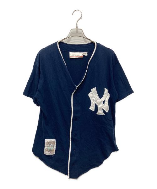 college concepts inc（カレッジ・コンセプツ・インコーポレイテッド）college concepts inc (カレッジ・コンセプツ・インコーポレイテッド) 90's ベースボールシャツ ネイビー サイズ:Ⅼの古着・服飾アイテム