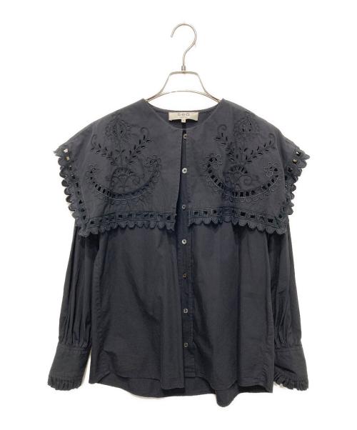 sea NEW YORK（シー ニューヨーク）sea NEW YORK (シー ニューヨーク) 襟付きブラウス ブラック サイズ:Sの古着・服飾アイテム