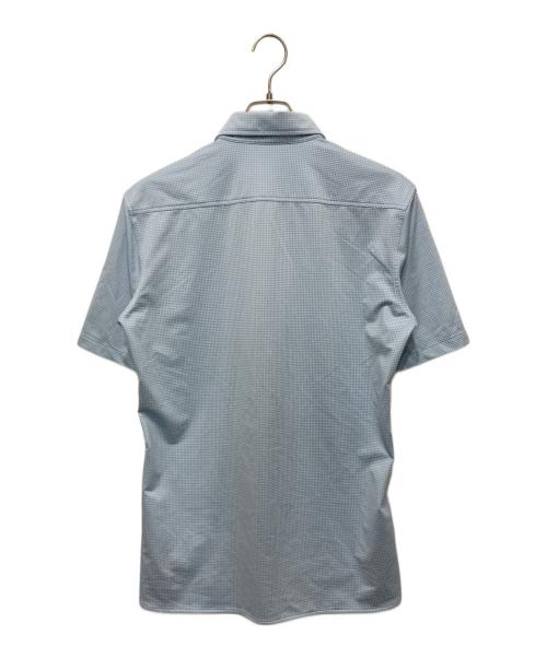 LACOSTE（ラコステ）LACOSTE (ラコステ) マイクロチェックジャージシャツ ブルー サイズ:Ⅿの古着・服飾アイテム
