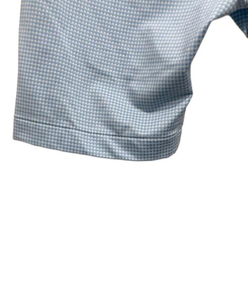 LACOSTE（ラコステ）LACOSTE (ラコステ) マイクロチェックジャージシャツ ブルー サイズ:Ⅿの古着・服飾アイテム