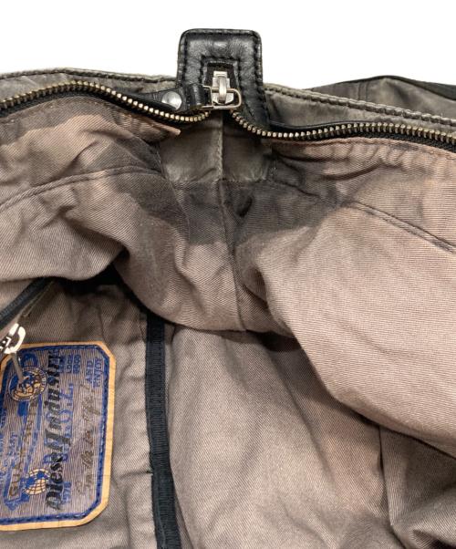 DIESEL（ディーゼル）DIESEL (ディーゼル) レザーハンドルトートバッグ ブラックの古着・服飾アイテム