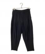 HOMME PLISSE ISSEY MIYAKEオム プリッセ イッセイ ミヤケ）の古着「erasable pleated pants」｜ブラック