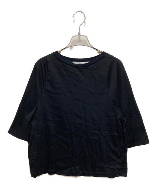 FRAMeWORK（フレームワーク）FRAMeWORK (フレームワーク) フレアスリーブTee ブラック サイズ:FREEの古着・服飾アイテム