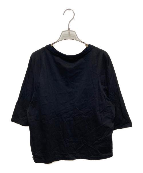 FRAMeWORK（フレームワーク）FRAMeWORK (フレームワーク) フレアスリーブTee ブラック サイズ:FREEの古着・服飾アイテム