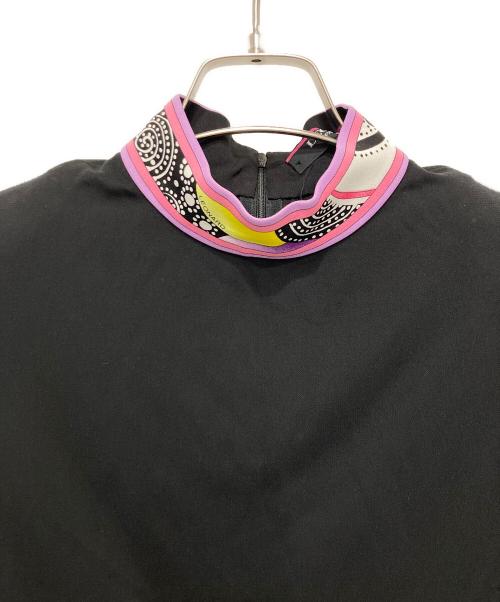 LEONARD PARIS（レオナール パリ）LEONARD PARIS (レオナール パリ) ハイネックストレッチカットソー ブラック サイズ:Lの古着・服飾アイテム