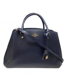 COACH（コーチ）の古着「2wayハンドバッグ」｜ネイビー