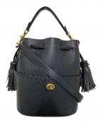 COACHコーチ）の古着「Lora Bucketショルダーバッグ」｜ブラック