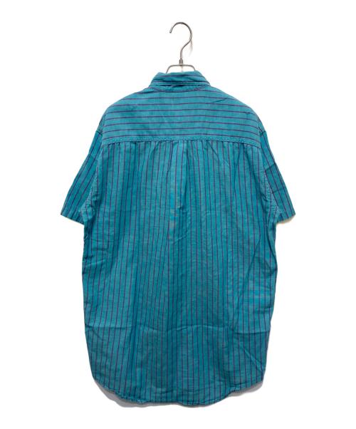 L.L.Bean（エルエルビーン）L.L.Bean (エルエルビーン) 半袖ストライプシャツ ブルー サイズ:Mの古着・服飾アイテム