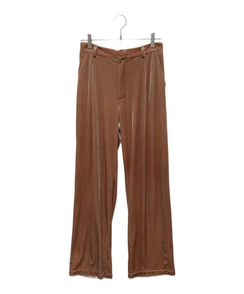 TOO（too）TOO (too) ベロアパンツ ブラウン サイズ:Lの古着・服飾アイテム