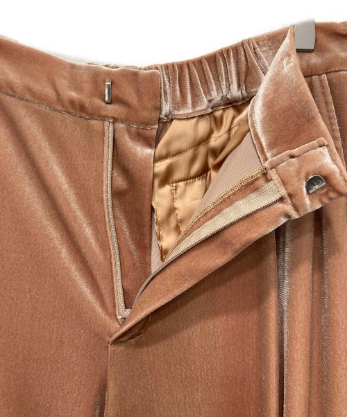 TOO（too）TOO (too) ベロアパンツ ブラウン サイズ:Lの古着・服飾アイテム