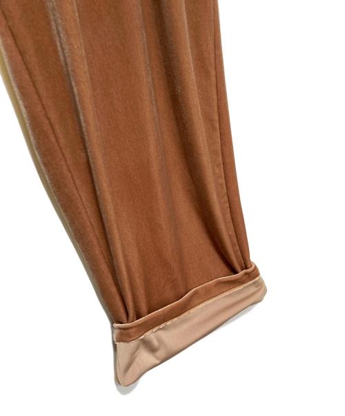 TOO（too）TOO (too) ベロアパンツ ブラウン サイズ:Lの古着・服飾アイテム