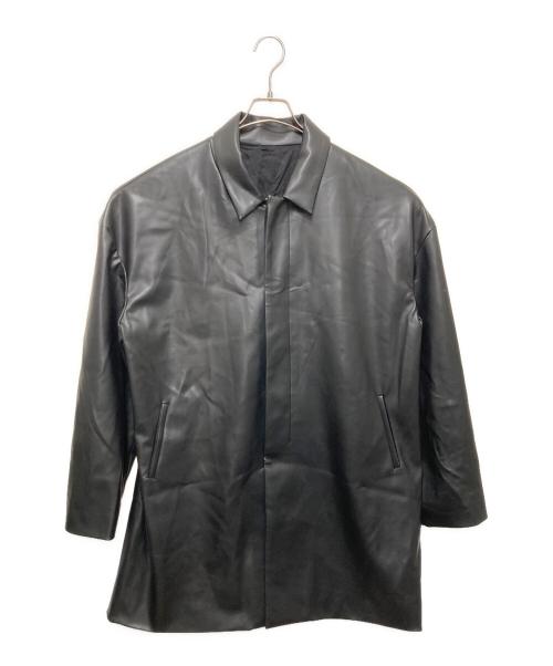 MOON TREE PLANET（ムーンツリープラネット）MOON TREE PLANET (ムーンツリープラネット) フェイクレザーコート ブラック サイズ:Ⅿの古着・服飾アイテム