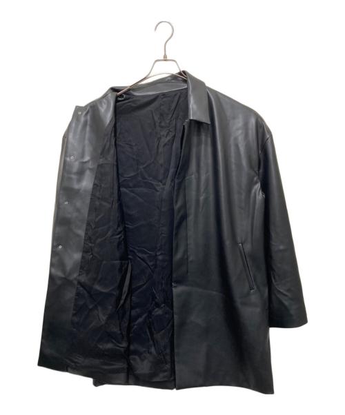 MOON TREE PLANET（ムーンツリープラネット）MOON TREE PLANET (ムーンツリープラネット) フェイクレザーコート ブラック サイズ:Ⅿの古着・服飾アイテム